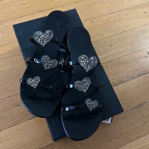 Giuseppe zanoti sandals. Size 41. Black.